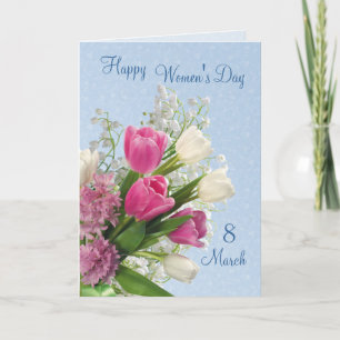 Carte Fleurs de printemps de la Journée internationale d