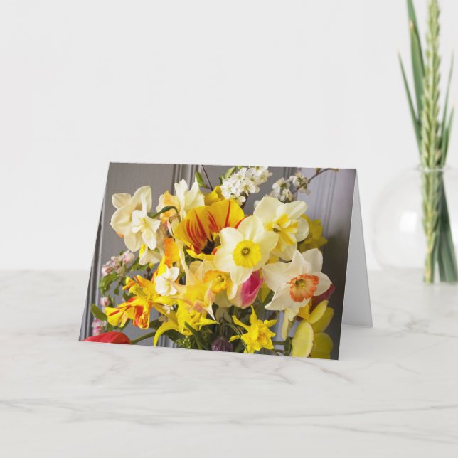 Carte Fleurs de ressort (Devant)