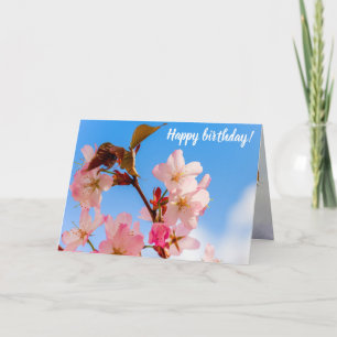 Carte Fleurs De Sakura Cute Ouverte Au Soleil Du Printem
