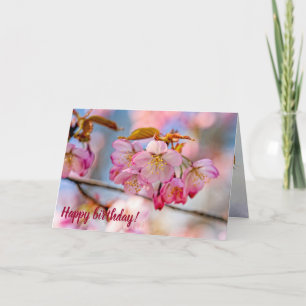 Carte Fleurs De Sakura Luxueuses Dans Le Jardin Du Print
