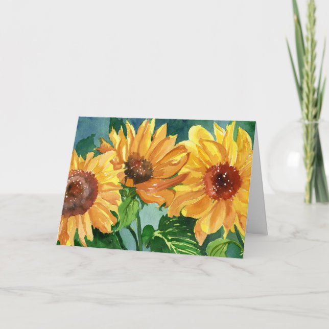 Carte Fleurs de soleil (Devant)