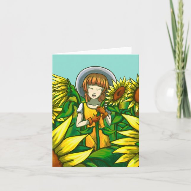 Carte Fleurs de soleil (Devant)