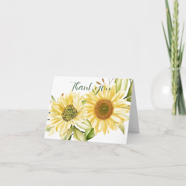 Carte Fleurs de soleil doux (Devant)