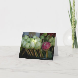 Carte Fleurs de temple
