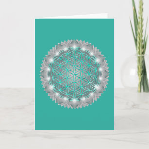 Carte FLEURS DE VIE - Géométrie Sacrée Lumière 2
