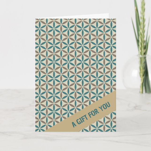 Carte FLEURS DE VIE - motif de timbre 1 (Devant)