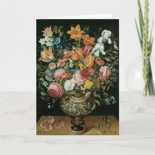 Carte Fleurs de vie vintages baroques dans un vase