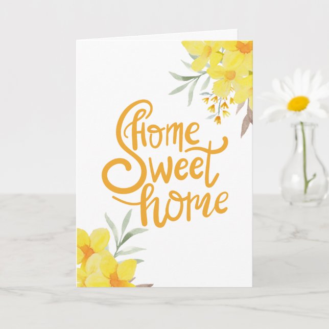 Carte Fleurs d'été Accueil Douceur Maison Ménage (Petite plante)