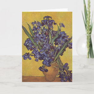 Carte Fleurs d'iris de Vincent Willem Van Gogh