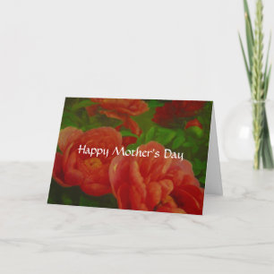 Carte fleurs du jour de la mère