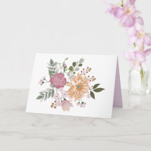 Carte Fleurs élégantes, Un Ami est...