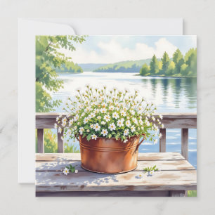 Carte Fleurs en pot de cuivre sur Lakehouse Deck