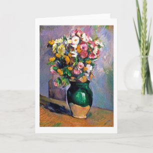 Carte Fleurs en Vase, Cézanne