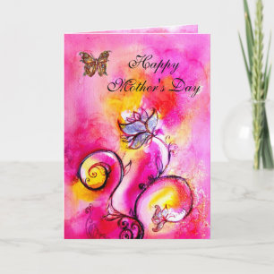 Carte FLEURS ET BOUTEILLES BLANCHES / Fête des mères