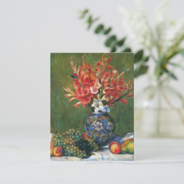 Carte Fleurs et fruits de Pierre Renoir (Debout devant)
