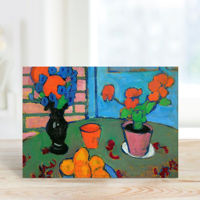 Carte Fleurs et oranges de la vie morte | von Jawlensky (Créateur téléchargé)