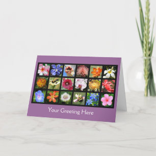 Carte Fleurs exotiques du monde entier