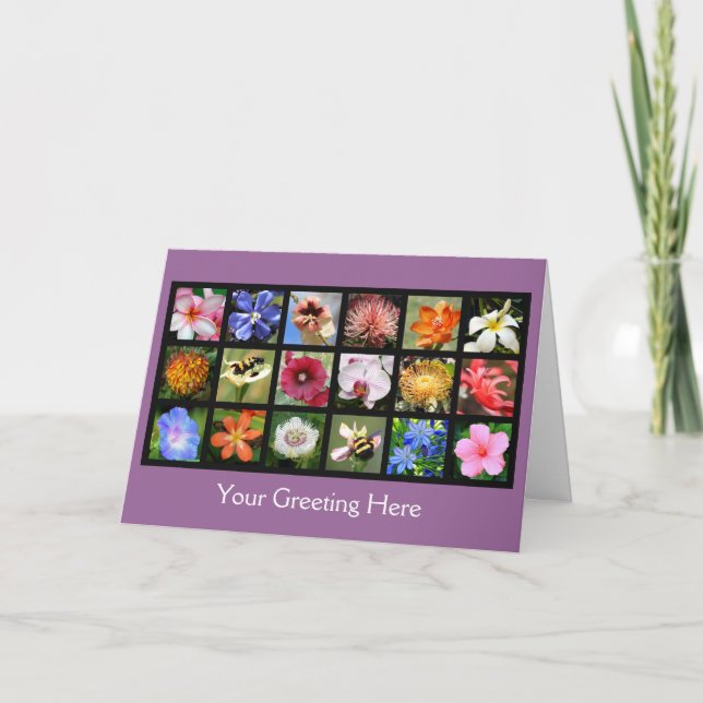 Carte Fleurs exotiques du monde entier (Devant)