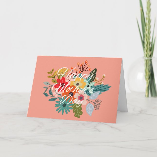 Carte Fleurs Fête des mères (Devant)