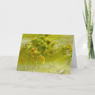 Carte Fleurs glacées,
