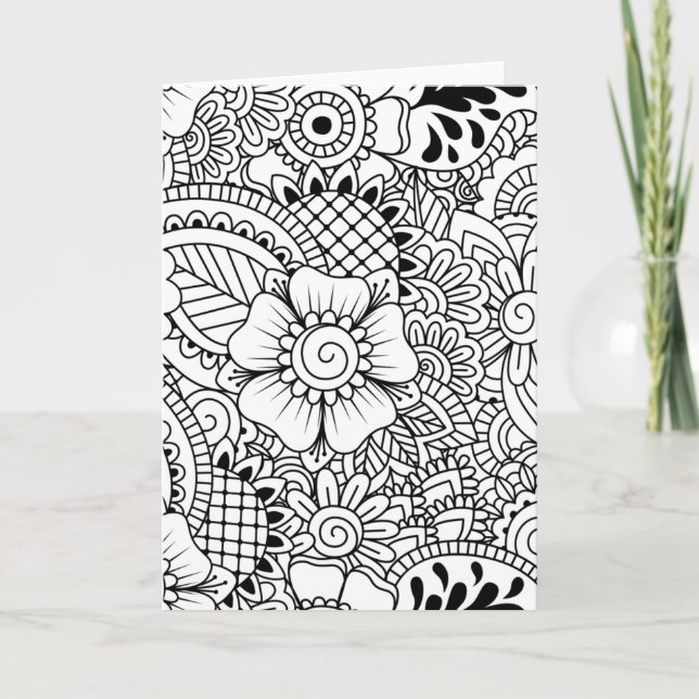 Carte Fleurs inspirées (Devant)