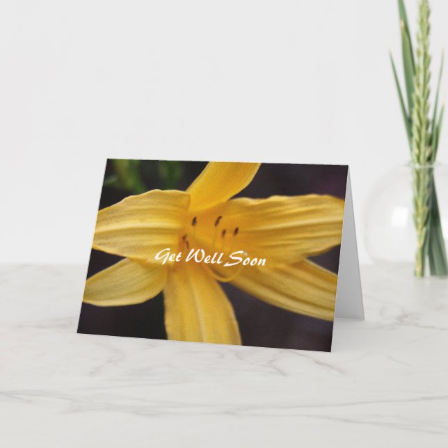 Carte fleurs jaunes (Devant)