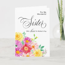 Fleurs lumineuses pour soeur à l'occasion de la fê