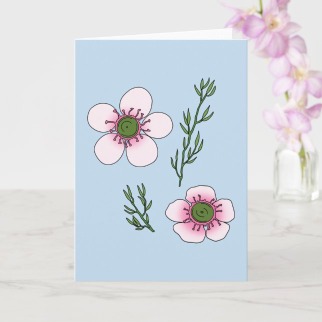 Carte Fleurs Manuka (Orchidée)