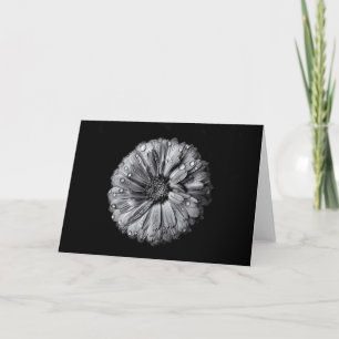 Carte Fleurs Noires Et Blanches 10