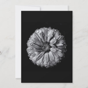 Carte Fleurs Noires Et Blanches 10