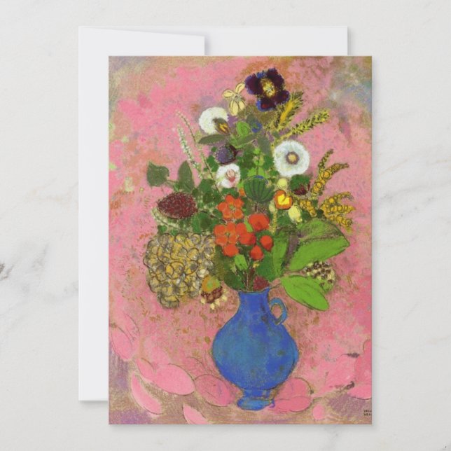 Carte Fleurs, par Odilon Redon (Devant)