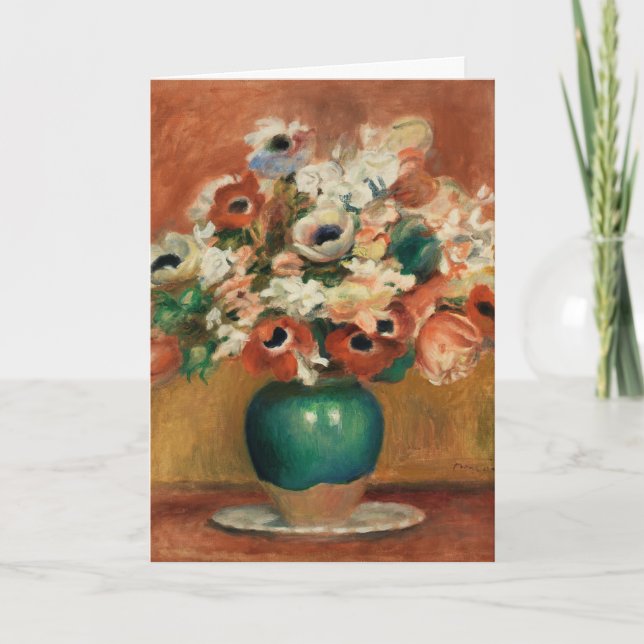 Carte Fleurs par Renoir Peinture artistique impressionni (Devant)