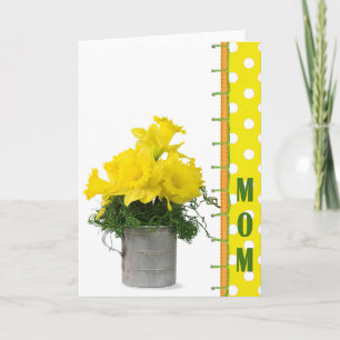 Carte Fleurs pour maman