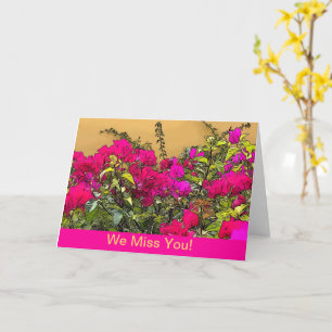 Carte Fleurs roses chaudes - Curacao