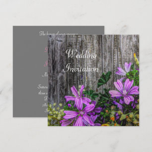 Carte Fleurs rustiques De Pays Sur La Barne