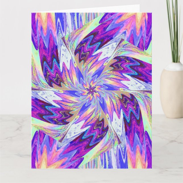 CARTE FLEURS SAUVAGES DANS LES PASTELS 1 (Devant)