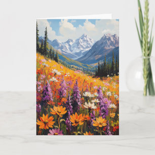 Carte Fleurs sauvages pittoresques et beaux-arts de la m