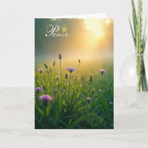 Carte Fleurs sauvages Violets Sympathiques Dans Misty Me