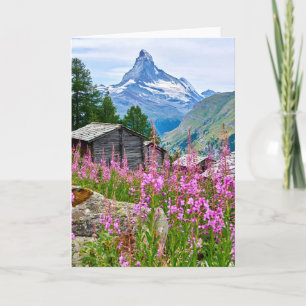 Carte Fleurs   Summer Matterhorn Suisse