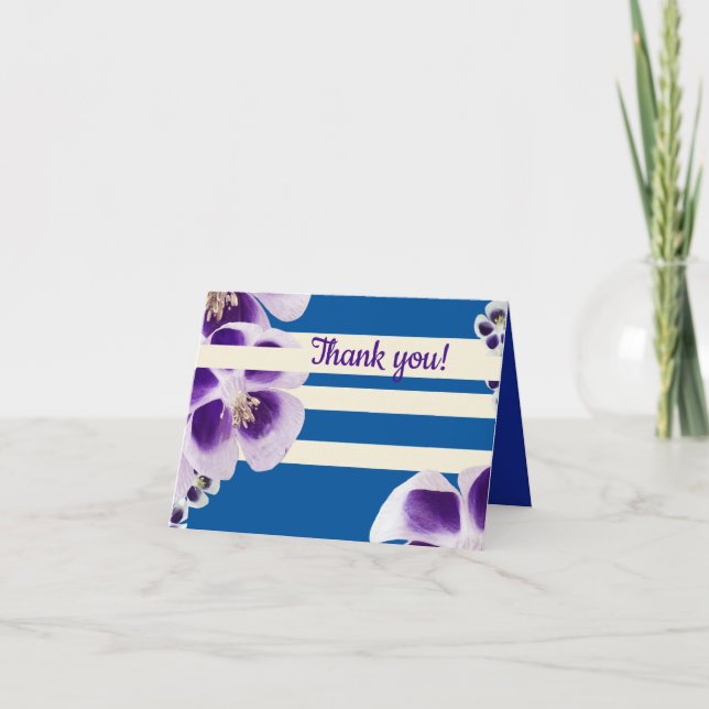 Carte Fleurs violettes (Devant)