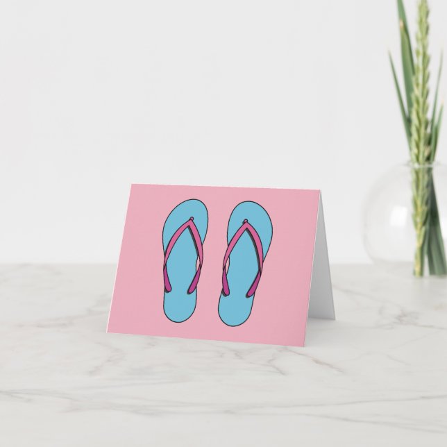 Carte Flip Flops de plage (Devant)