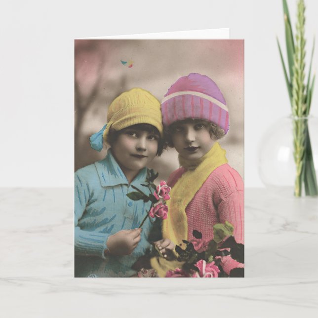 Carte Flirt de Français - meilleurs amis de BFF pour (Devant)