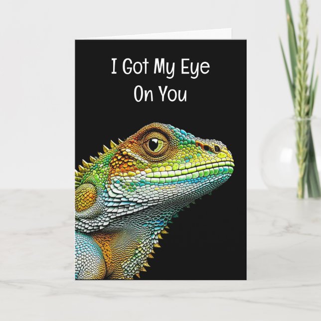 Carte Flirty Romantic, Je T'Ai Reçu L'Oeil (Devant)