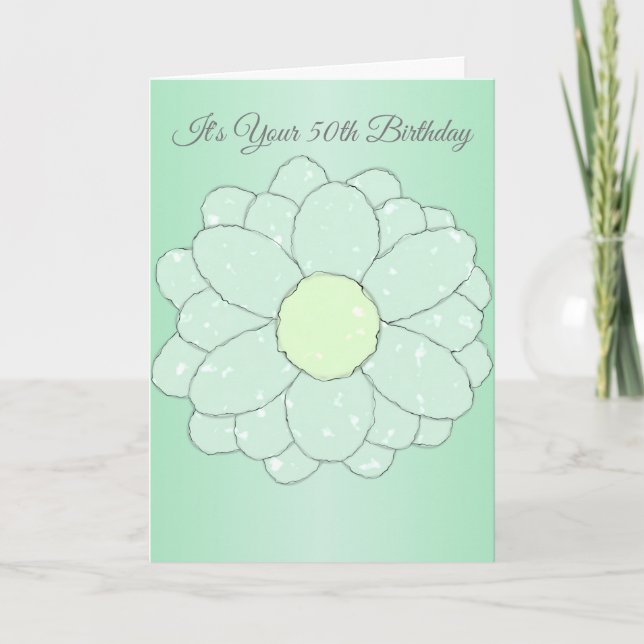 Carte Floral 50e anniversaire (Devant)