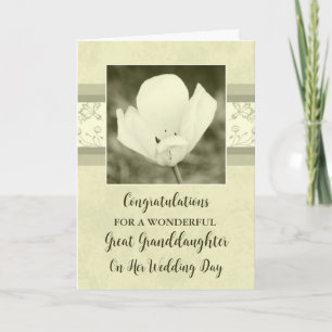 Carte Floral blanc grand Mariage