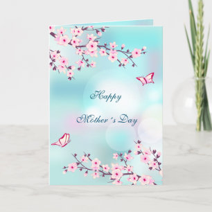Carte Floral Cherry Blossom Bonne fête des mères