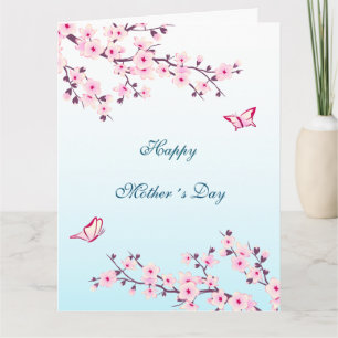 Carte Floral Cherry Blossom Bonne fête des mères