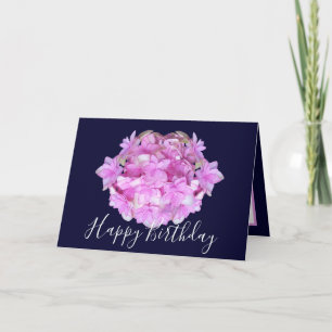 Carte Floral Chic Bouquet Rose Hydrangea Floral Annivers