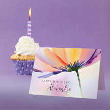 Floral Contemporain Personnalisé Anniversaire Tout