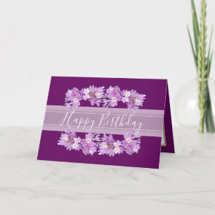 Carte Floral Crocus Flower Bouquet Rose Girl Anniversair